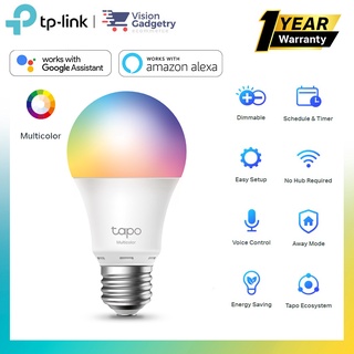 Tp-link Tapo L530E หลอดไฟ LED อัจฉริยะ Wifi หรี่แสงได้ หลากสี E27 รีโมตคอนโทรล ตั้งเวลาเปิด / ปิด