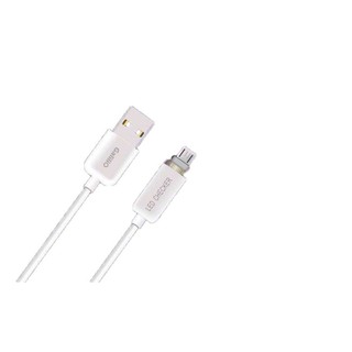 Galilio สายชาร์จ micro USB พร้อมไฟ LED บอกสถานะการชาร์จ (white)