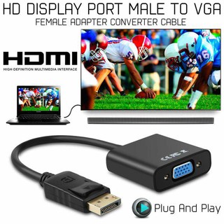 Displayport To VGA Adapter (Black)