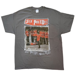 เสื้อยืดผ้าฝ้าย 100%เสื้อวง SEX PISTOLS will play official license 2014  ..S-3XL