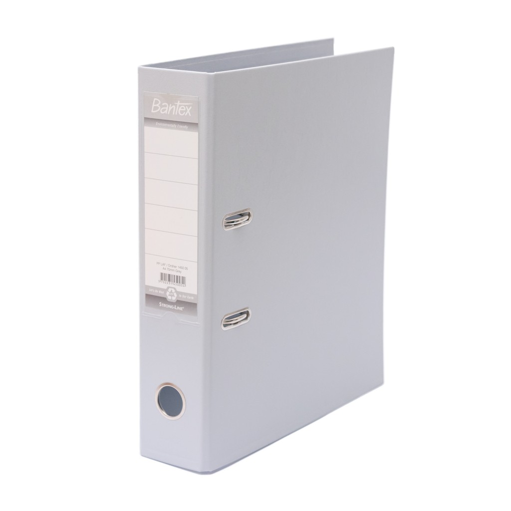 [Zada] Bantex Lever Arch File Ordner Plastic A4 7cm สีเทา 1450 05