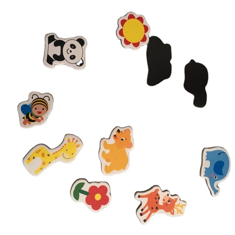 แม่เหล็กติดตู้เย็น การ์ตูนสัตว์ ผลไม้ ตัวอักษร ตัวเลข หรือตู้เหล็ก - รูปที่ 2