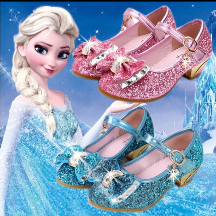 Mettastuff.- FROZEN PRINCESS SHOES FOR KIDS 26-35 / MEDIUM HEELS / CHILDRENS PARTY SHOES
