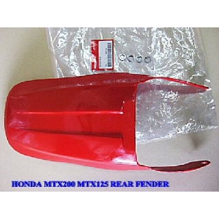 HONDA MTX125 MTX200 "RED" REAR FENDER "NEW" "GENUINE PARTS" // บังโคลนหลัง พลาสติก สีแดง ของแท้