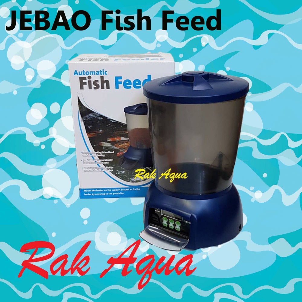 JEBAO Auto Fish Feeder  เครื่องให้อาหารปลาอัตโนมัติ สำหรับบ่อ