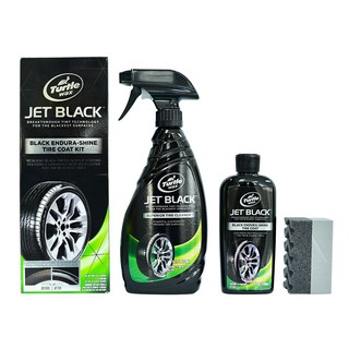 ชุดทำความสะอาด และเคลือบเงายางดำ TURTLE WAX JET BLACK 680 มิลลิลิตร TURTLE WAX JET BLACK (BLACK ENDURA-SHIN