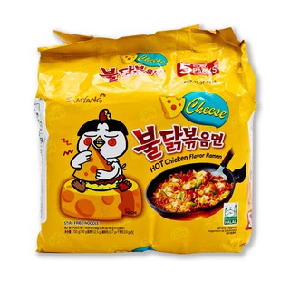 ซัมยัง ราเม็งแห้ง รสชีสไก่เผ็ด 140 กรัม Samyang dry ramen, spicy chicken cheese flavor 140 grams