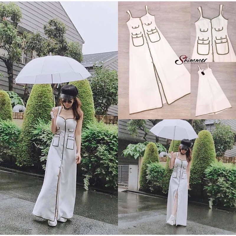 เดรสขาว ไซส์ S เอว 25 มือ 1 ขาย 300 บาท ซับทั้งตัว