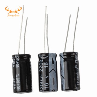 ☀SALE☀3 x 2200UF 16V 105C Radial Electrolytic Capacitor 10x20mm