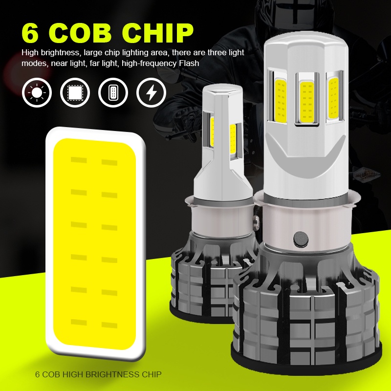 Local StockEURS New Motorcycle LED H6 H4 Headlight Bulb H4 HS1 BA20D ...