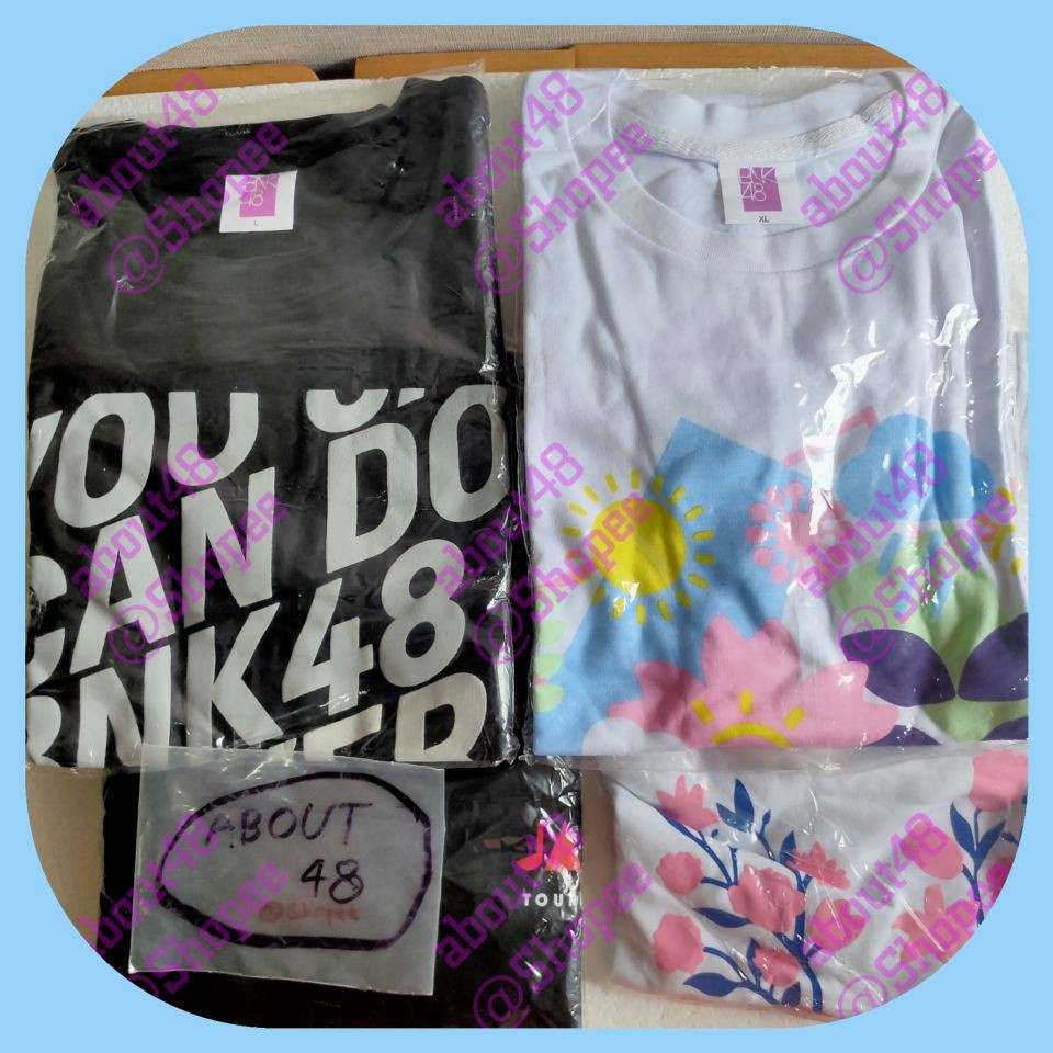 [ ลดราคา ] เสื้อ BNK48 จังเก้น ริเวอร์ สีดำ คิมิวะ สีขาว Janken River Kimiwa L 2XL 3XL T-shirt Bnk