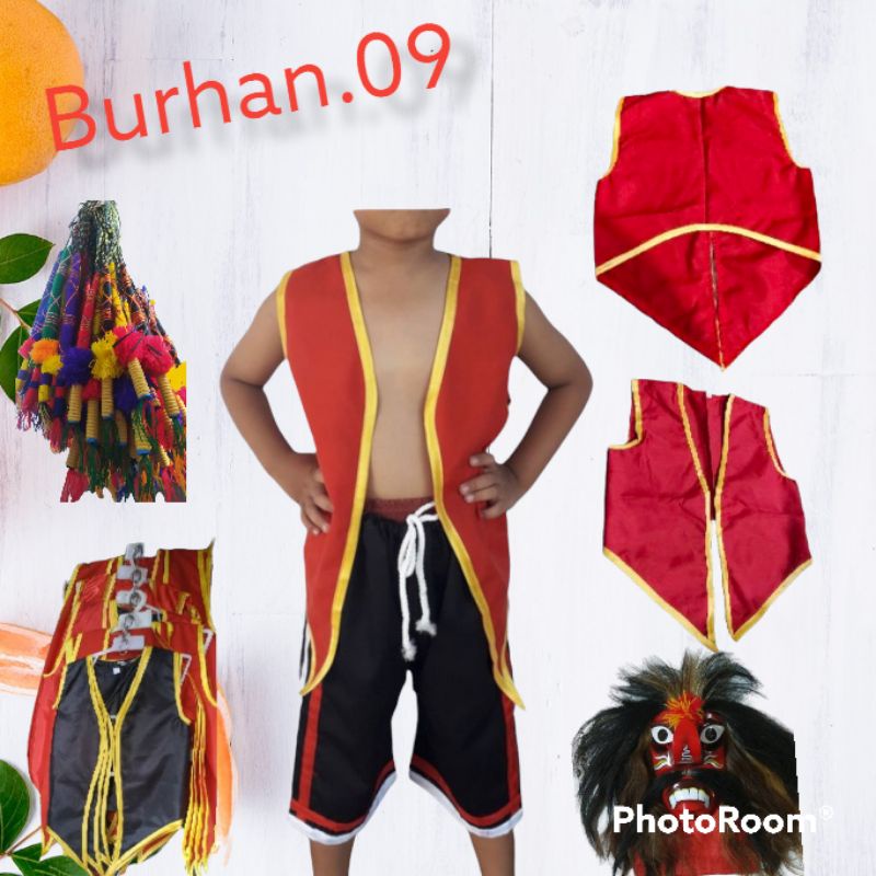 Bujang GANONG VEST SET/REOG VEST/BANG GANONG BUJAANG MASK/CUT REOG