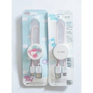 RIZZ(ริซ) Hello Kitty - Micro Charger สายชาร์จลิขสิทธิ์ ลายคิตตี้ [ลิขสิทธิ์แท้ Sanrio]