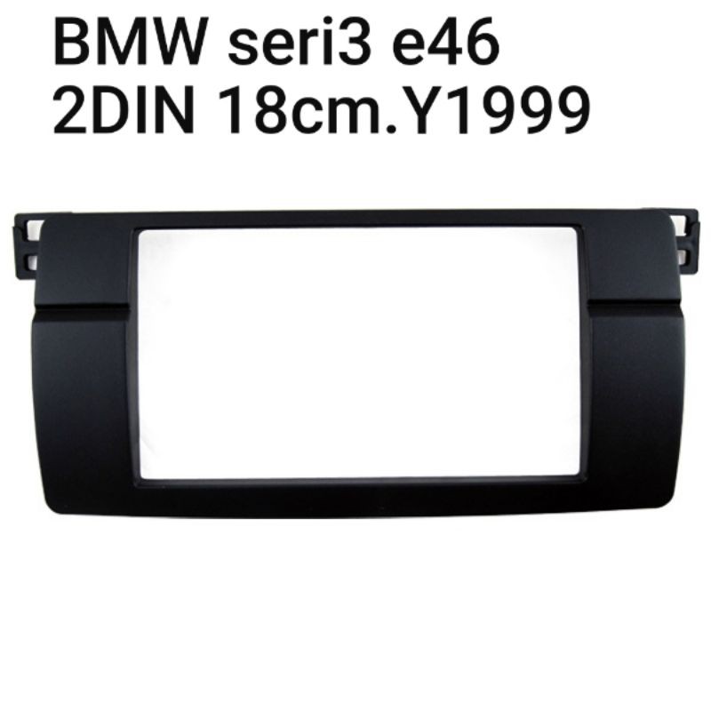 หน้ากากวิทยุ BMW seri3_E46ปี1999-2005_2DIN18cm.7"สีดำ