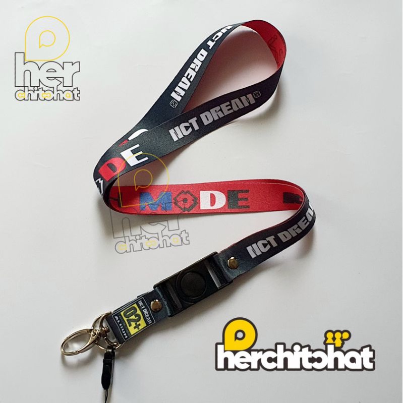 เชือกเส้นเล็ก NCT DREAM - GLITCH MODE - สายรัดบัตรประจําตัว KPop ที่ไม่เป็นทางการ