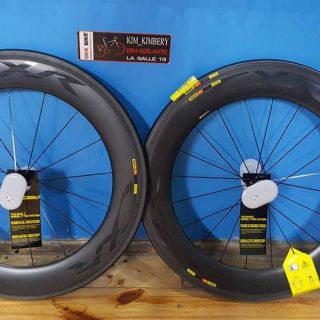 Okk.bike ล้อ​เสือหมอบ​คาร์บอน​ขอบสูง 80 มม ยี่ห้อmavic รุ่น CXR 80Mm.fullcarbon