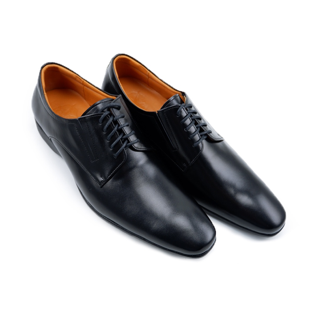 MANWOOD รองเท้าคัชชู หนังแท้ รุ่น DE279-51 สีดำ