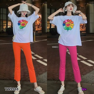 Set 2 ชิ้น เสื้อสกรีน มุราคามิ + กางเกงขายาว TW9988