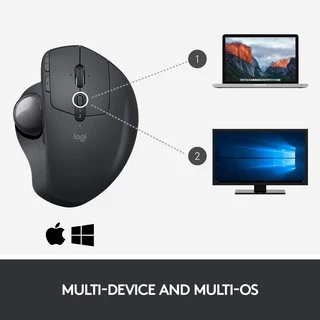 ⚡️เมาส์ไร้สายเพื่อสุขภาพ⚡️ Logitech MX Ergo Wireless Trackball Mouse Warranty ลดการปวดกล้ามเนื้อลงถึง 20% 1 - y