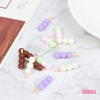 [SZDOLL] ลูกบอลข้าวเหนียว เค้ก ข้าวปั้น ปลาญี่ปุ่น ขนาดเล็ก สําหรับบ้านตุ๊กตา 3 ชุด