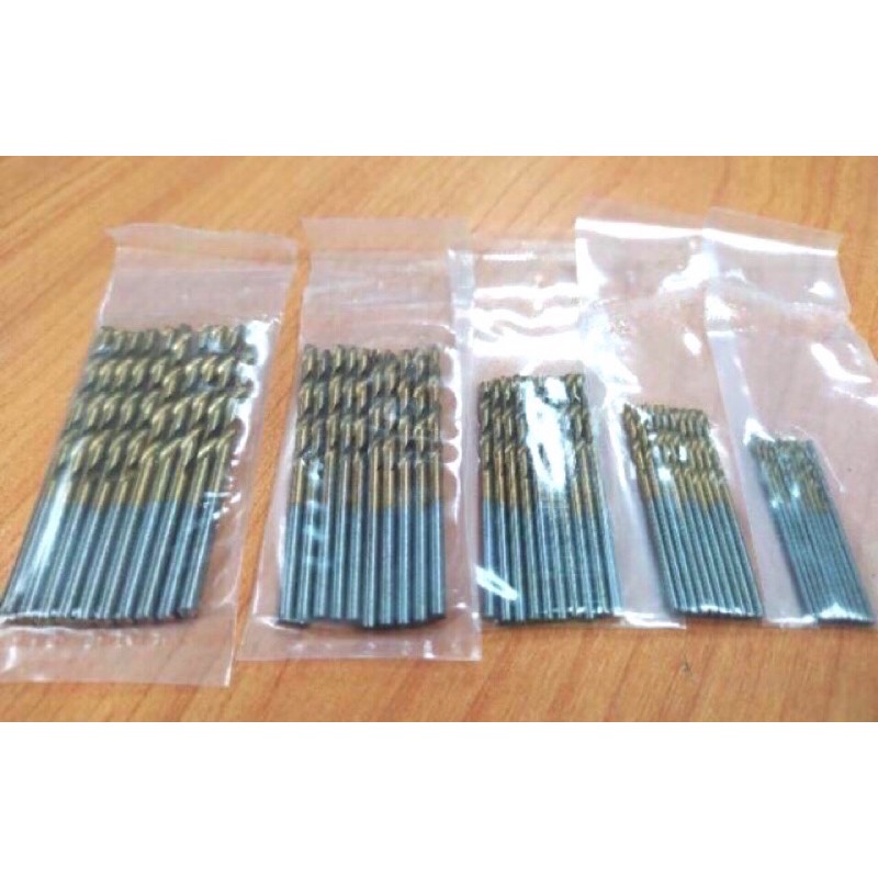 1 ตัว/ ดอกสว่านเจาะเหล็ก HSS สีทอง 1.0 1.5 2.0 2.5 3.0 mm.  ราคา ต่อดอก