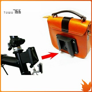 Folding Bike Front Bag Carrier Mount Holder for Brompton Dahon Accessories