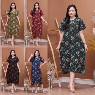 DASTER BUSUI MURAH KANCING DEPAN LD 110 DRESS WANITA DEWASA VIRAL MOTIF TERBARU