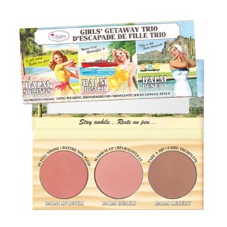 The Balm Girl Getaway Trio Long-Wearing Bronzer/Brush