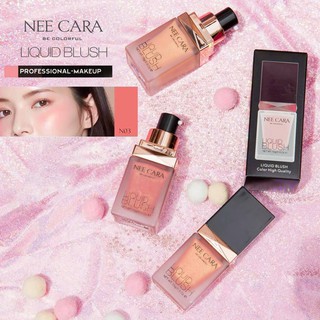 Nee Cara บลัชออนสูตรน้ำ กันน้ำ เม็ดสีแน่น หยดเดียว อยู่ได้ทั้งวัน Liquid Blush (N165)