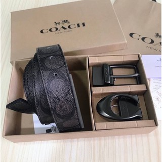 ห้ามพลาดเซทสุดคุ้ม ซื้อ1ได้ถึง2! COACH BELT VALUE PACK BOX SET เซทเข็มขัด 2in1 Limited Edition จาก Coachในเซทมีหัวเข็มขั