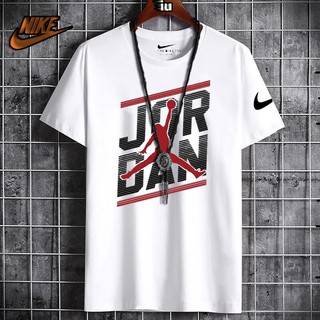 เสื้อตราหานคู่ - NIKE DRI FIT JORDAN เสื้อยืดคอตตอนลําลองผู้ชายแขนสั้นรุ่นปี 2021 สําหรับผู้ชาย