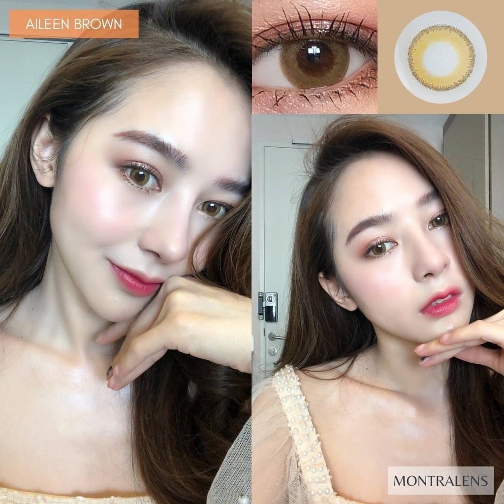 🔥 คอนแทคเลนส์ ✨ขนาดกลาง✨Aileen (Montra)