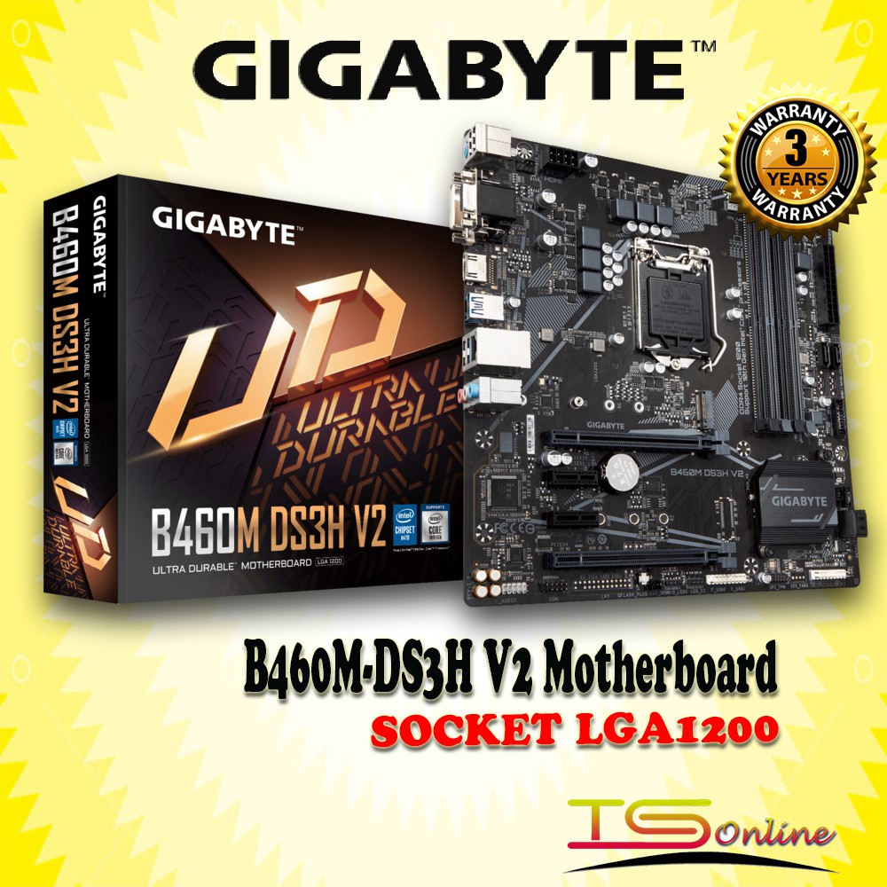 เมนบอร์ด Gigabyte B460M-DS3H V2 LGA1200 MATX