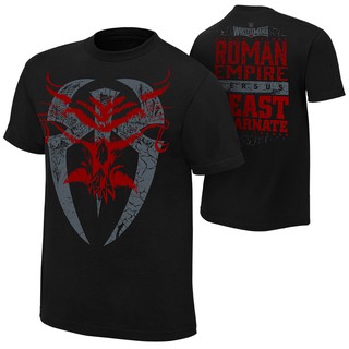 เสื้อยืด เสื้อมวยปล้ำ WWE Roman Reigns Brock Lesnar WrestleMania 31 "Roman Reigns vs. Brock Lesnar" T-Shirt