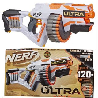 NERF Ultra One Motorized Blaster Gun 25 Ultra Darts Farthest Flying Darts Ever ปืนเนิร์ฟ ออโต้ ยิงรัวๆ