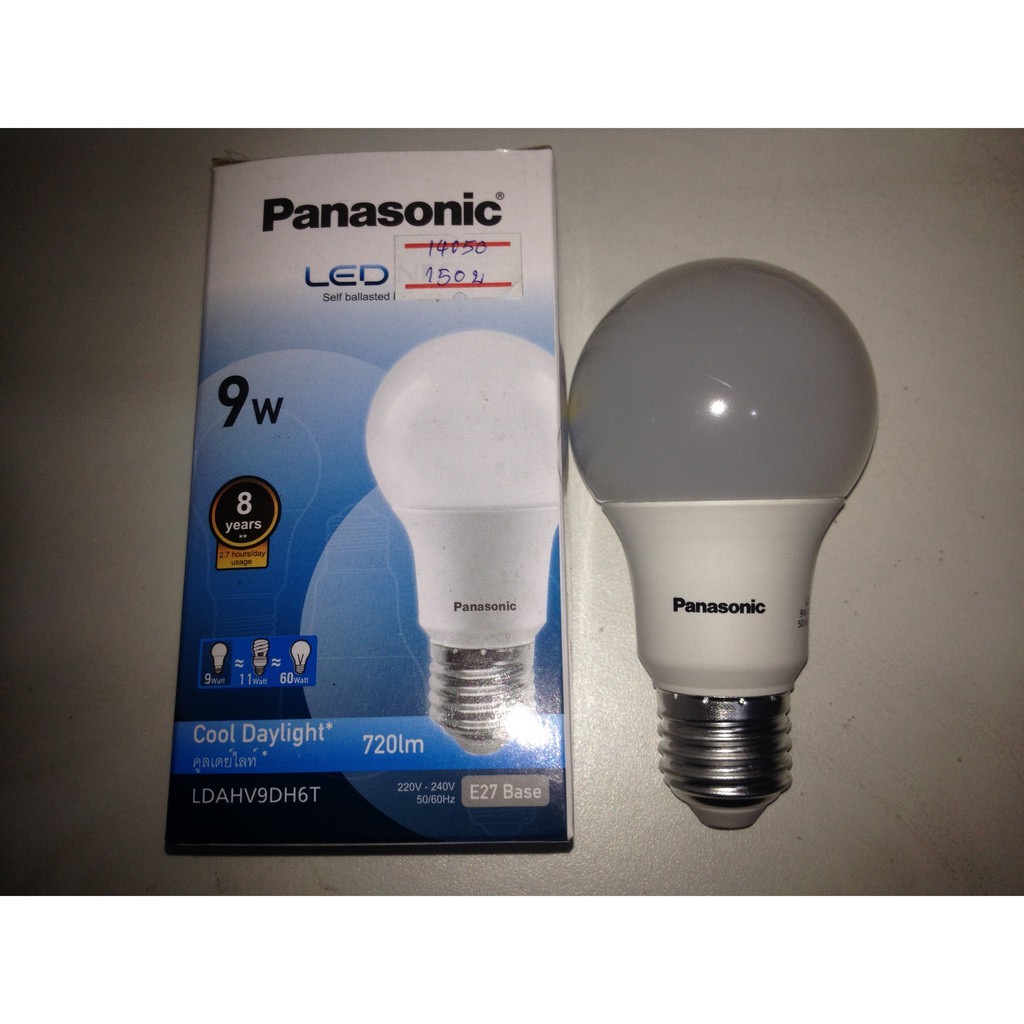 หลอดไฟ LED Panasonic LED NEO 9W แสงสีขาว 6500K Cool Daylight 720 Lumen 220V-240V