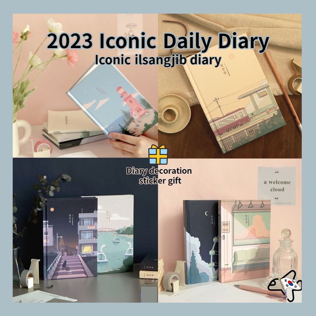 🌟2023 Iconic Daily Diary/ 2023 นักวางแผนเกาหลี/ แพลนเนอร์รายสัปดาห์ / Iconic ilsangjib diary🎁Diary s