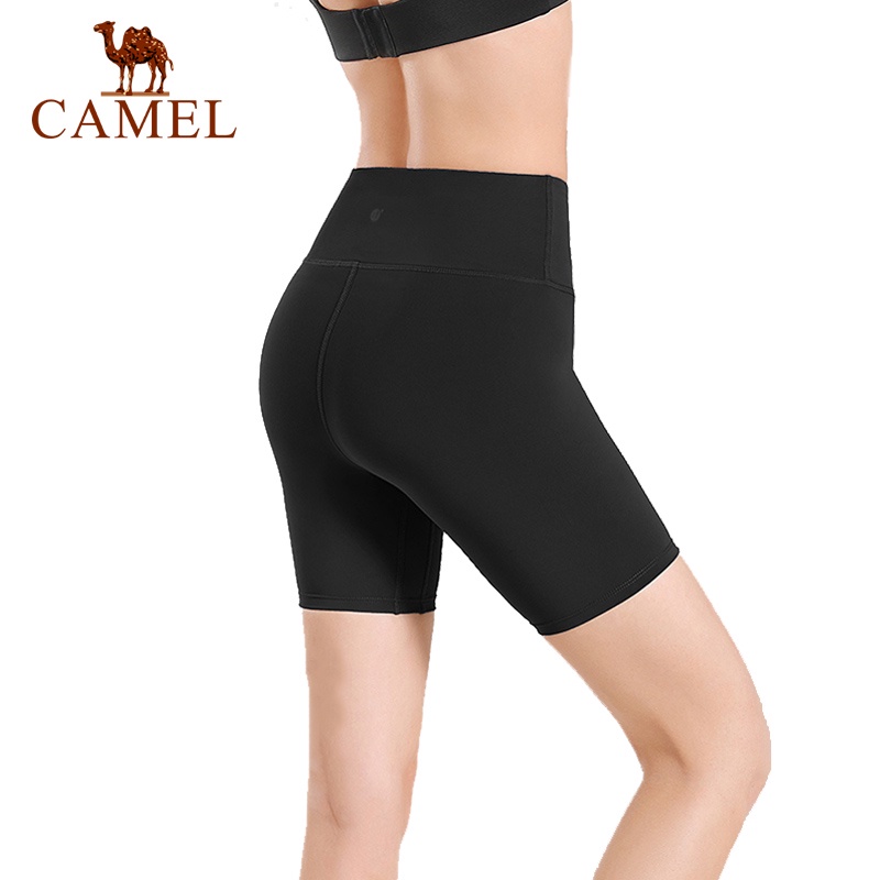 Camel กางเกงโยคะ กางเกงขาสั้น สามส่วน เอวสูง ออกกําลังกาย กีฬา สําหรับผู้หญิง