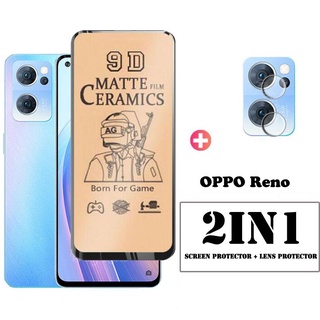 ฟิล์มกระจกนิรภัยกันรอยหน้าจอ แบบเต็มจอ สําหรับ OPPO Reno 7Z 8Z 8 7 6 6Z 5 Pro 5G 4G Reno5 Reno 4 Pro