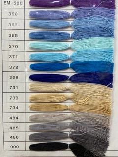 ด้ายมุกมัน ถักริมผ้าเช็ดหน้า วีนัส เบอร์70 (5กรัม) สีเยอะ!! พร้อมส่ง!!!!