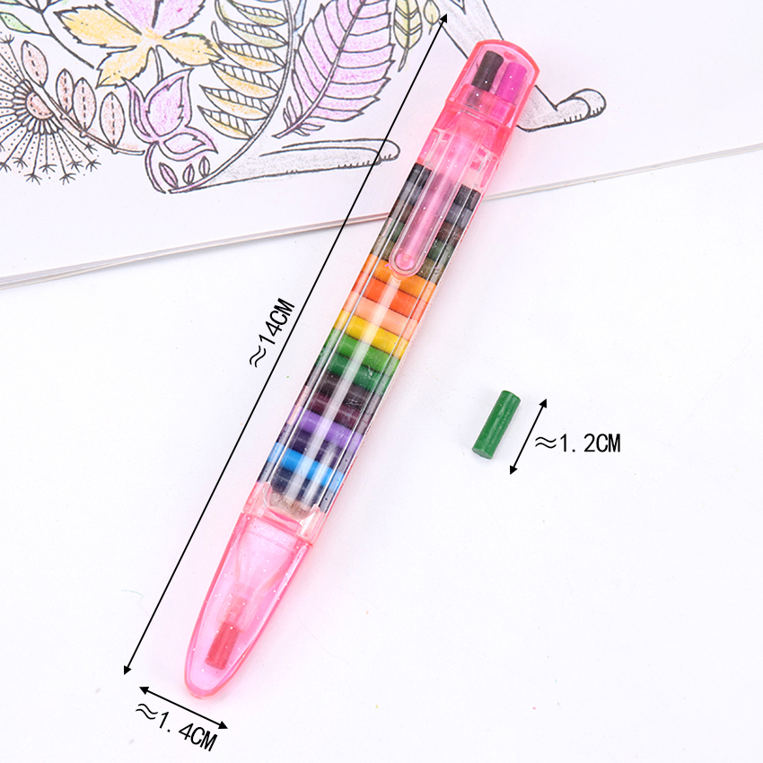 สีเทียนวางซ้อนกันได้20 ใน 1เด็กปากกาแวววาวดินสอสีระบายสีจิตรกรรมพรรคโปรดปรานอุปกรณ์ศิลปะ - รูปที่ 7