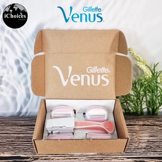 ยิลเลตต์ วีนัส ชุดมีดโกน สำหรับผู้หญิง Gillette® Venus ComfortGlide Razors White Tea Scented Gel Bars 1 Razor + 4 Refill