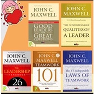 John C MAXWELL LEADERSHIP Book - LEADERSHIP 101 - GOOD LEADERS - TEAMWORK 101- THE 17 INDISPUTABLE - THE 21 INDISPENSABLE - LEADERSHIP HANDBOOK [ของแท้]