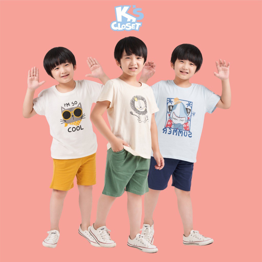 Ks Closet Short Sleeve Clothes Set for Boys (2- 9 Years) E091ONS/ E011ONS/ E040ONS/ E081ONS