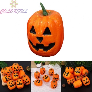 【COLORFUL】Mini Pumpkin Fall Pumpkins Foam Pumpkins Halloween Party Decoration Home Mini