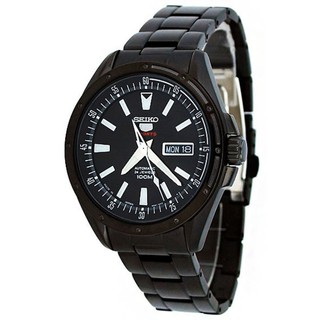 Seiko Mens Watch Black Stainless Strap SRP157J1