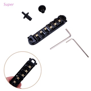Super Roller Saddle Locking Tom Black Chrome Bridge Fit for Electric Guitar