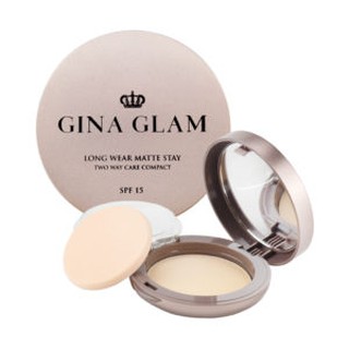 **ของแท้** แป้งจีน่าแกลม G40 Gina Glam Long Wear Matte Stay Two Way Cake Compact  โปรโมชั่นพิเศษ