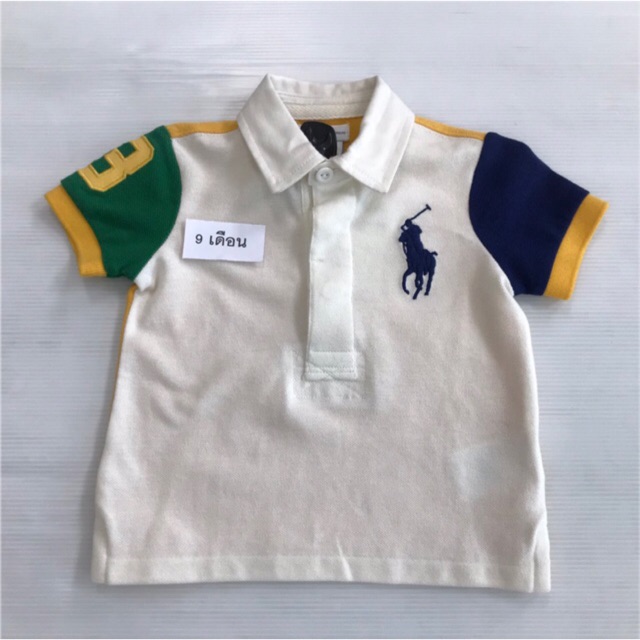 🇺🇸New ของแท้🇺🇸 Polo Ralph Lauren เสื้อผ้าเด็ก คอปกม้าใหญ่