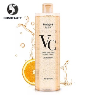 COSBEAUTY พร้อมส่ง Images VC Toner น้ำตบยอดฮิต 500/300ml. ช่วยกระชับรูขุมขน ควบคุมความมัน กระจ่างใส ด้วย VC โทนเนอร์ วิตามินซีเข้มข้น